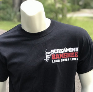 Mens T-Shirts - Screaming Banshee Horns